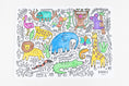 Load image into Gallery viewer, Wild One - Reusable colouring mat and 10 wipeable pens