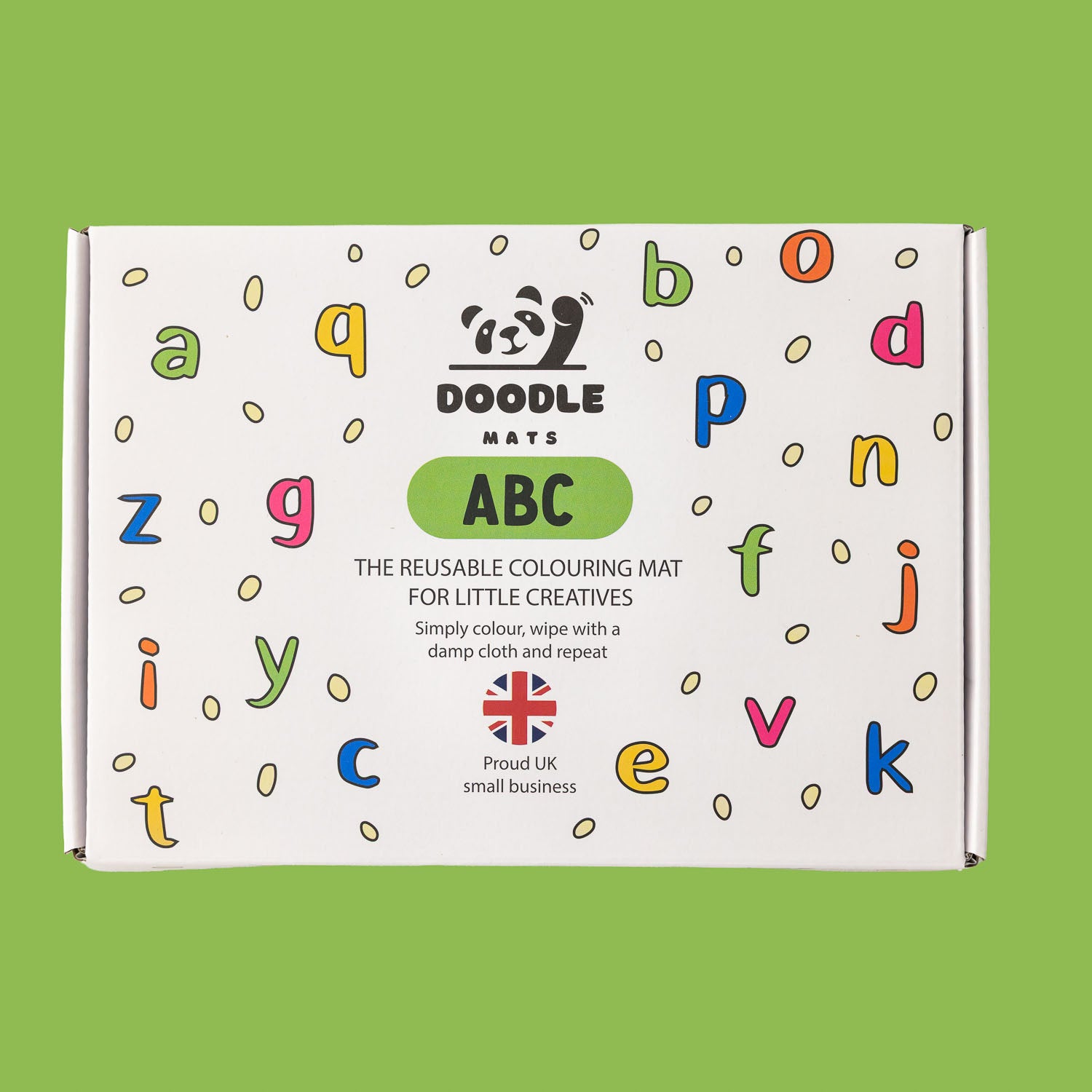 ABC - Reusable colouring mat and 10 wipeable pens