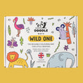 Load image into Gallery viewer, Wild One - Reusable colouring mat and 10 wipeable pens
