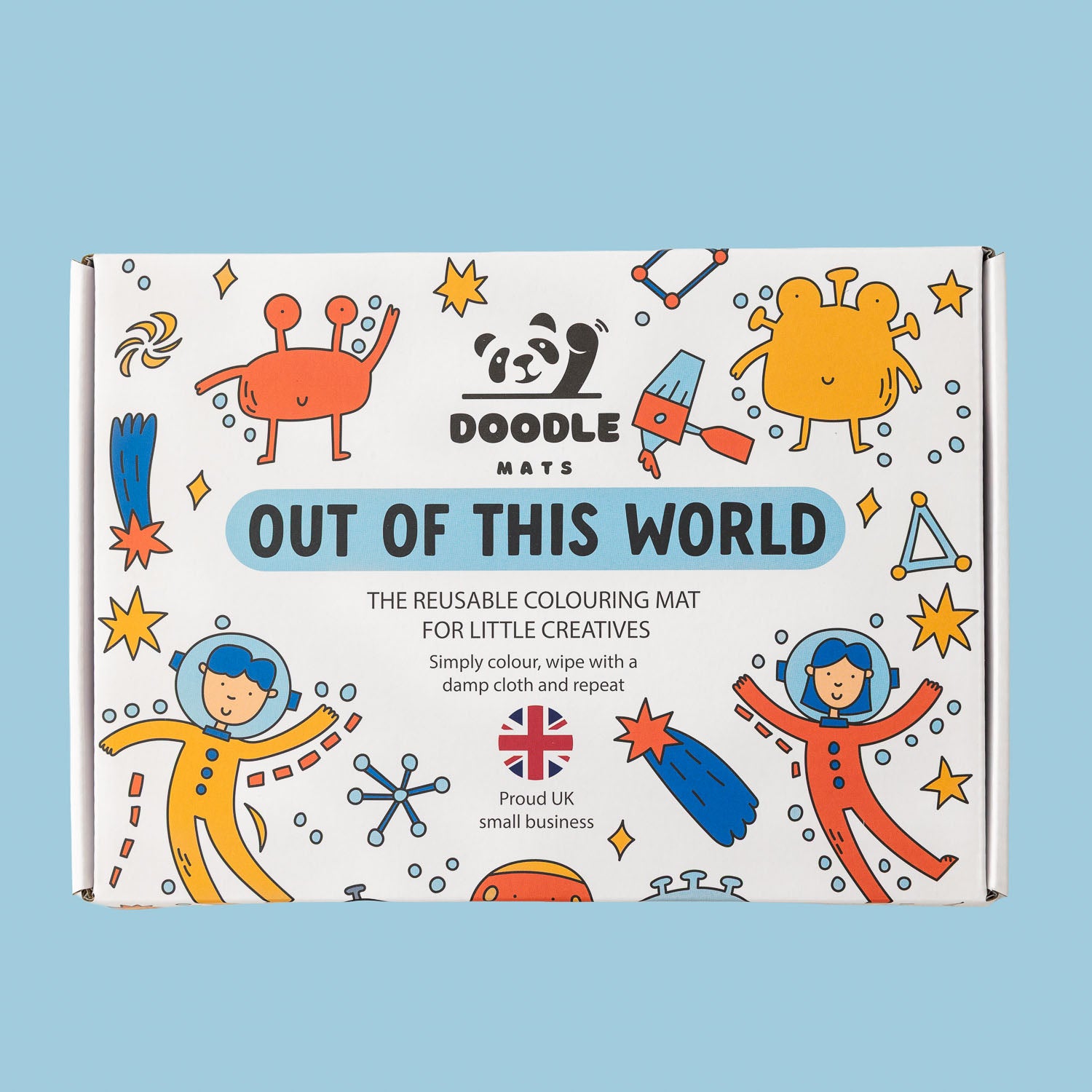 Out of this world - Reusable colouring mat and 10 wipeable pens