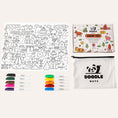Load image into Gallery viewer, On The Farm 123 - Reusable colouring mat and 10 wipeable pens
